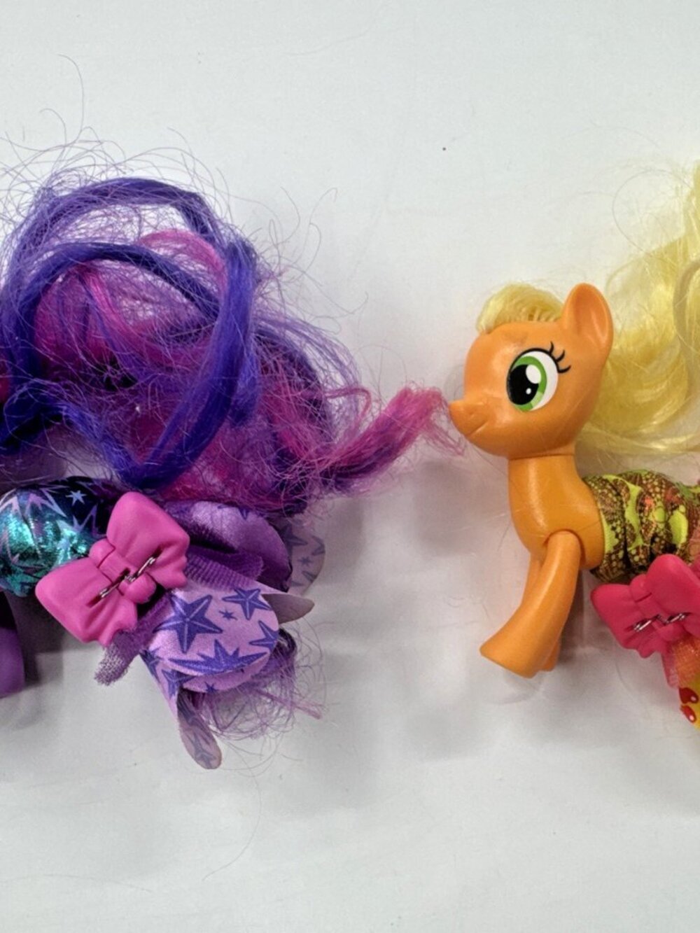 My Little Pony Movie APPLEJACK Twilight Figures Lot of 2 Land Sea Fashion Toy